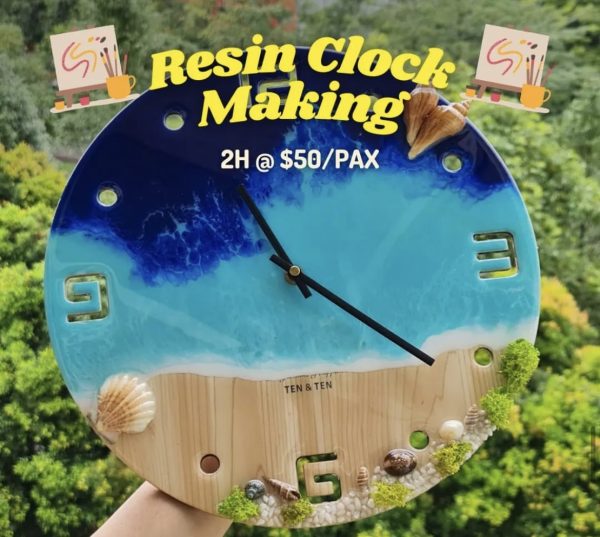 14" Resin Wall Clock Making - Image 4